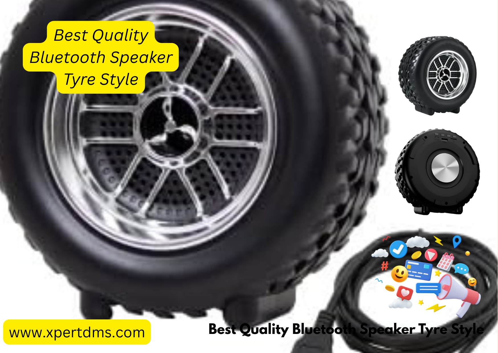 Best Quality Bluetooth Speaker Tyre Style