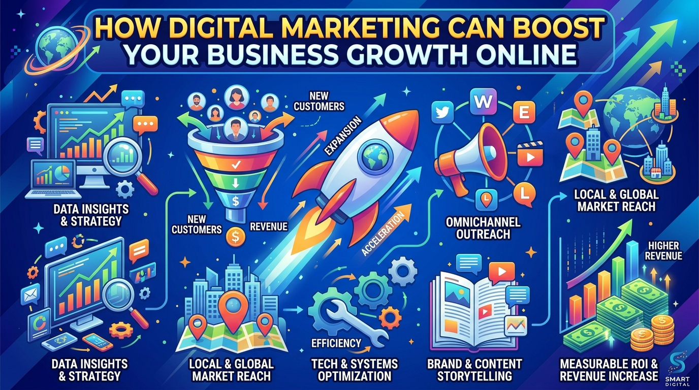 How Digital Marketing Can Boost Your Business Growth Online
